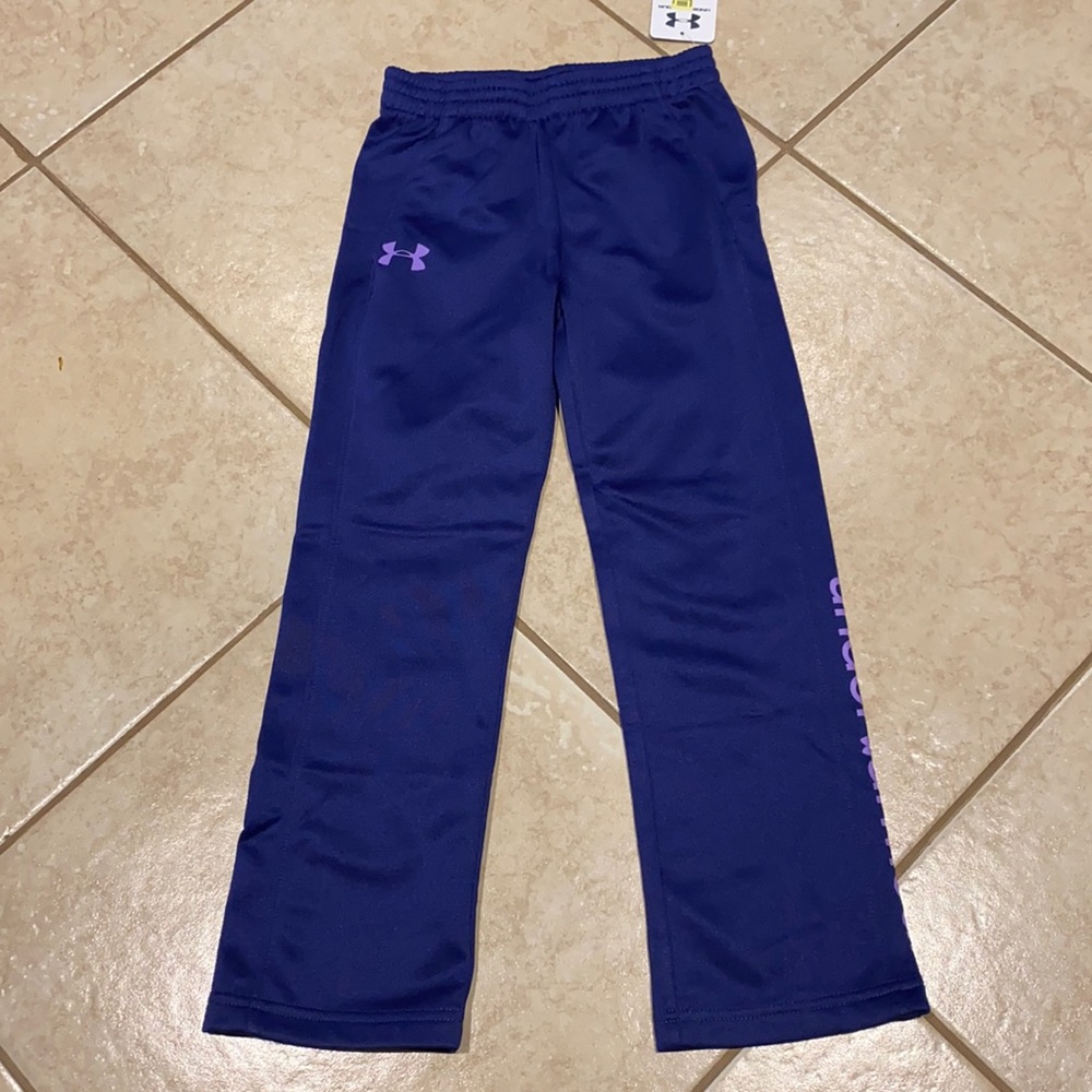 New Under Armour Girls sweatpants Sz 6